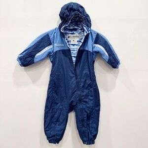 Columbia Vintage Tectonite Snowsuit Fleece Lined Hooded Size 2T Winter Ski